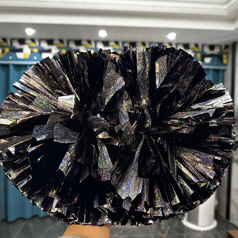 Láser brillante competencia profesional manejar porristas danza Bola de flores de mano deportes coloridos apoyos de pelota