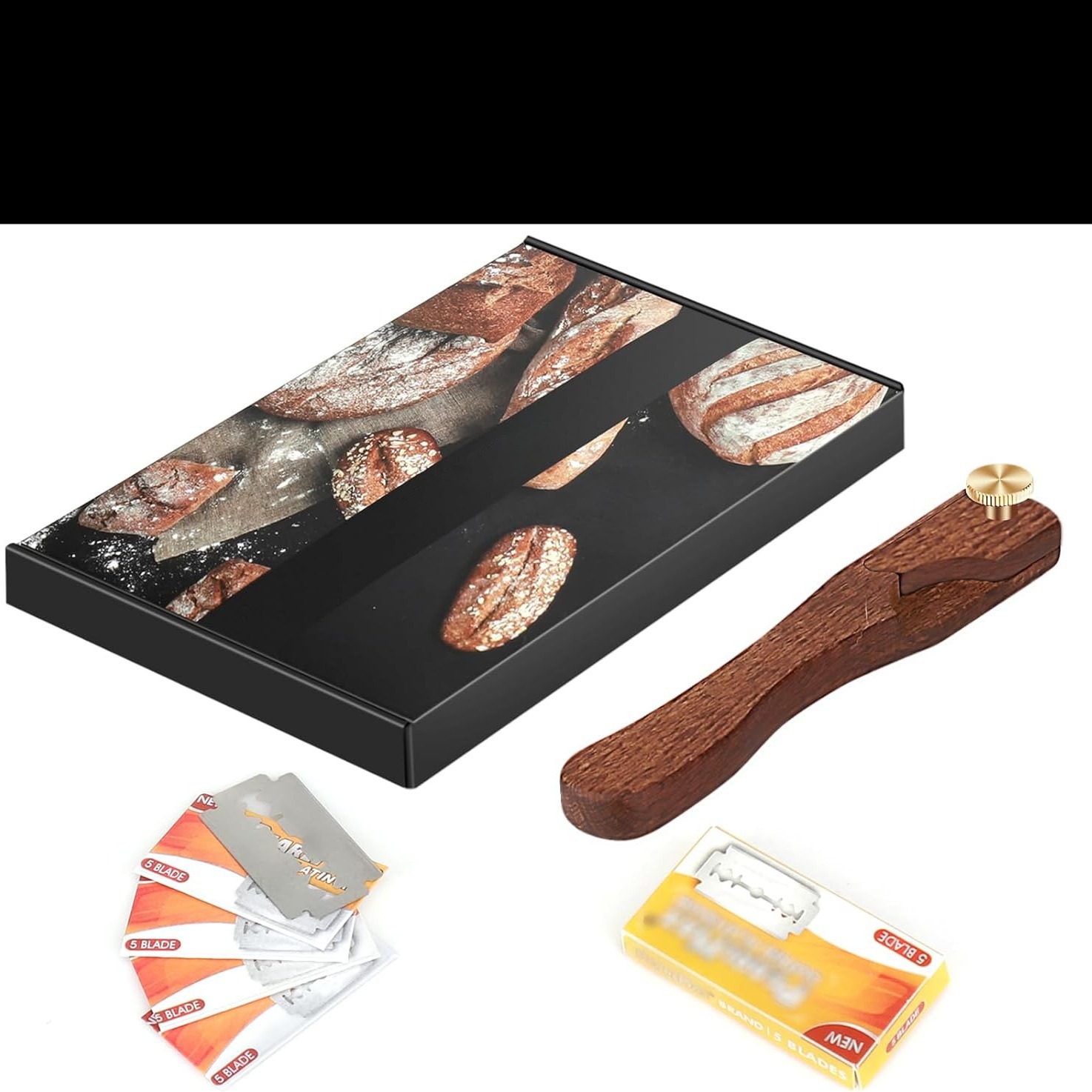 Nuevo mango de madera cuchillo de corte de pan cuchillo de corte de masa cuchillo de corte de pan europeo cuchillo de corte de pan herramienta de horneado