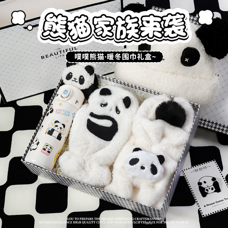 Birthday Gifts for Girls on Valentine's Day, Practical Gifts for Girlfriends and Wives, Cute Gloves and Scarf Gift Boxes for Best Friends