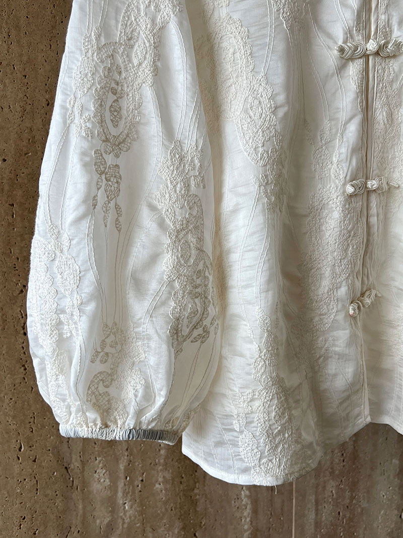 Tencel Sun Proof Two Piece Suit Crocheted Chinese Knot Button Embroidery Shirt Top Shorts Suit 11 Tencel Sun Proof Two Piece Suit Crocheted Chinese Knot Button Embroidery Shirt Top Shorts Suit