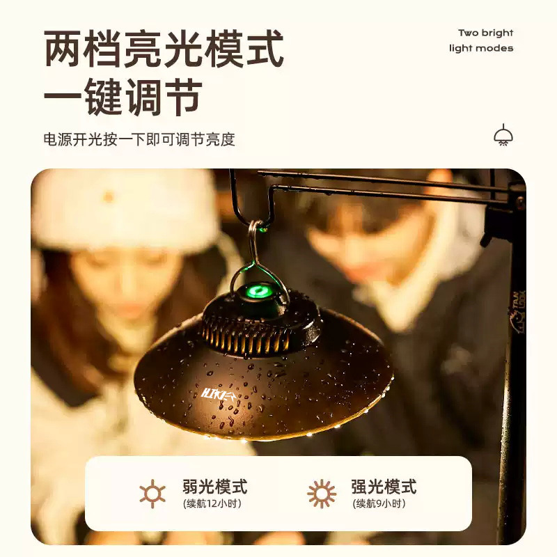 Nueva Luz de camping al aire libre colgante luz de la tienda faro brillante larga resistencia portátil al aire libre impermeable luz de emergencia