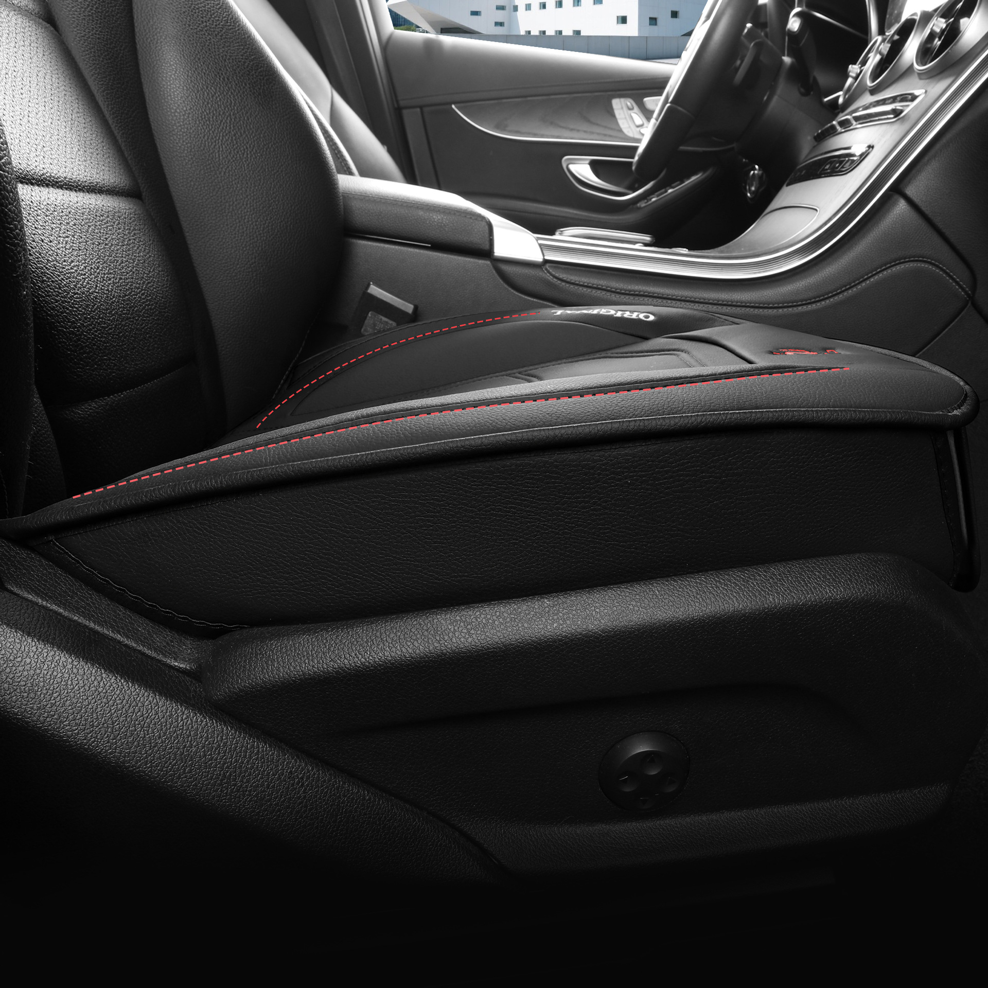 Cross-Border Car Seat Cushion, Universal Color Matching Square Single and Double Piece Seat Cover for All Seasons, One Piece Drop Shipping, Free Car Seat Cushion