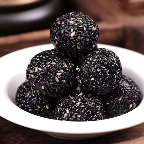 New Arrival Black Sesame Balls 250g Independent Packaging Pure Black Sesame Balls, Wedding Celebration Lucky Candy Sesame Snacks
