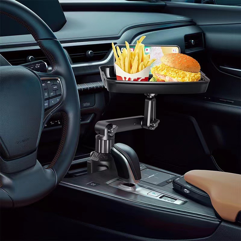 Car Tray for Holding Food and Drinks, Coffee Table, Food Storage Rack, Cup Holder, Phone Holder for Car Use