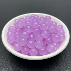 浅紫玉髓散珠圆珠子手工DIY编织水晶玉石吊坠项链隔珠半成品材料