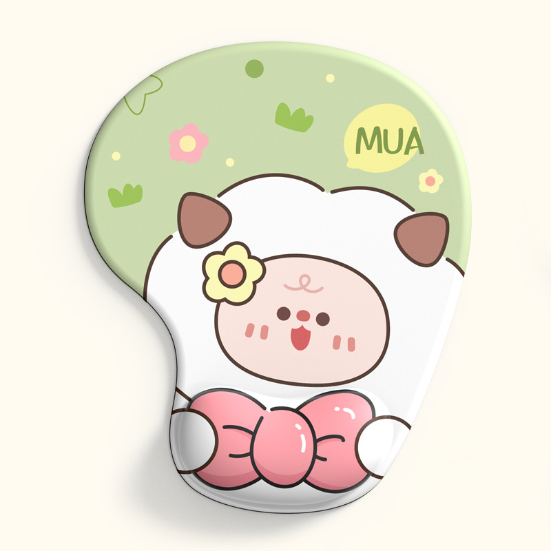 Alfombrilla de ratón almohadilla de muñeca de silicona tamaño pequeño lindo niños y niñas computadora de dibujos animados de Oficina Juego de mesa pad soporte de muñeca