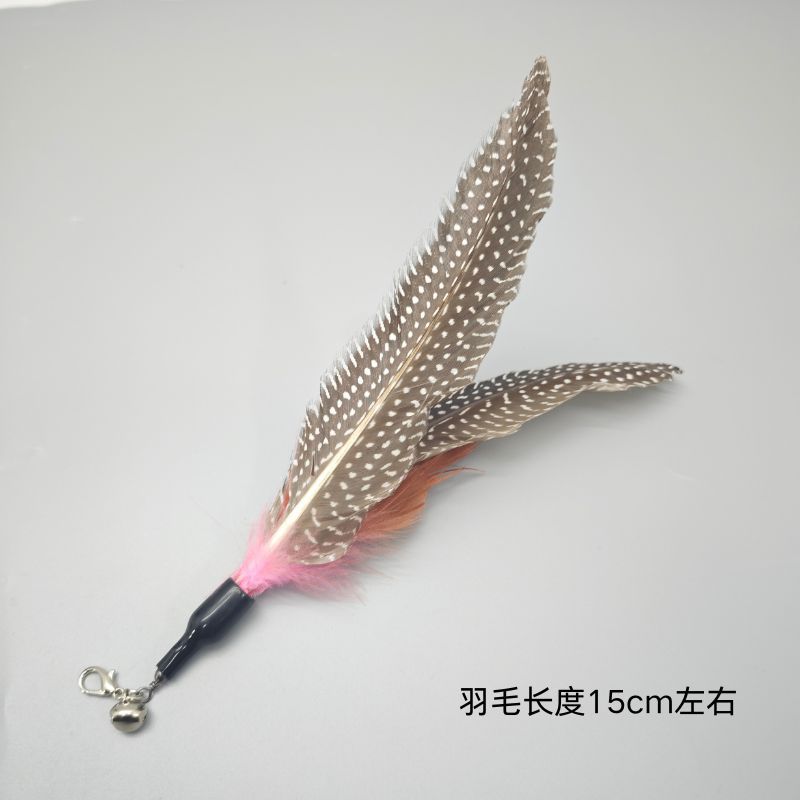 대형 진주 깃털 교체 헤드(핑크)