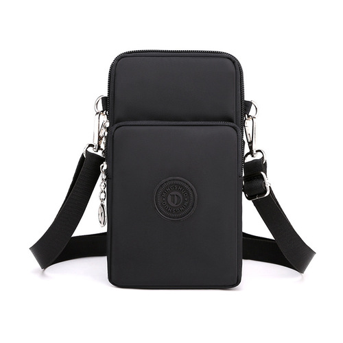 Cross-border new style phone bag women's shoulder Oxford cloth crossbody small bag mobile phone pocket vertical style mini coin wristlet