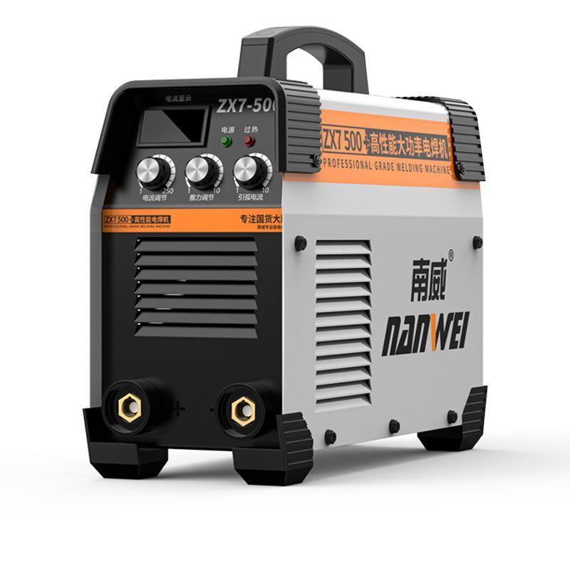 Nanwei 500 máquina de soldadura eléctrica de doble voltaje de alta potencia portátil totalmente automático sitio de construcción general nuevo tipo de soldadura manual de tres manos