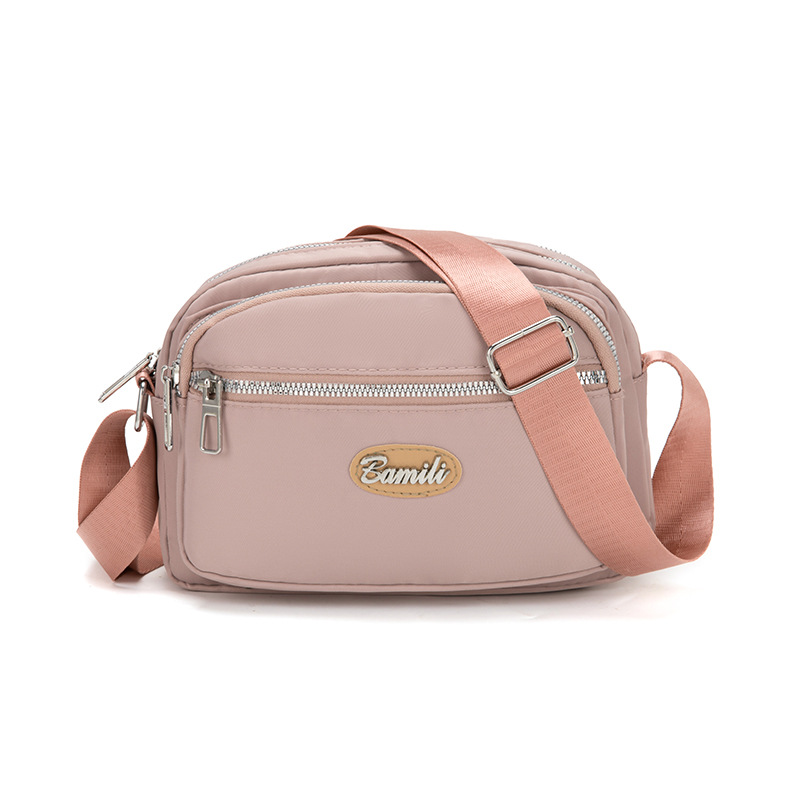 Bolso bandolera transfronterizo simple y versátil Bolso de tela de nailon ligero casual para mujer Bolso de moda Bolso impermeable al aire libre