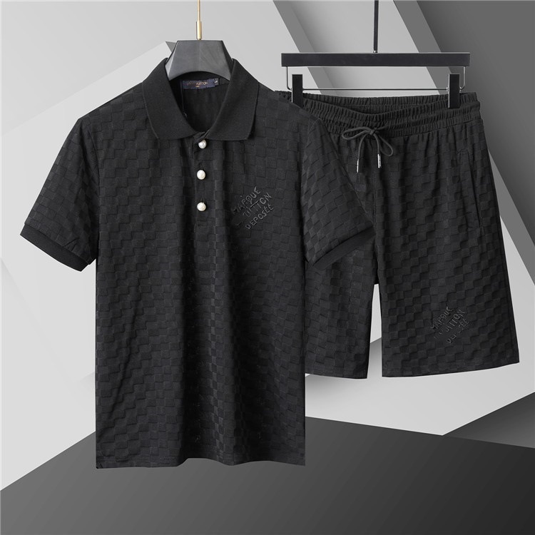 Top Edition) G polo con solapa de manga corta conjunto de moda versátil impresión clásica de estilo masculino y femenino de alta calidad