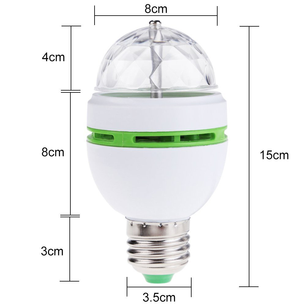 Luz de discoteca LED 3W para KTV, bola mágica pequeña E27, luz ambiental y de baile