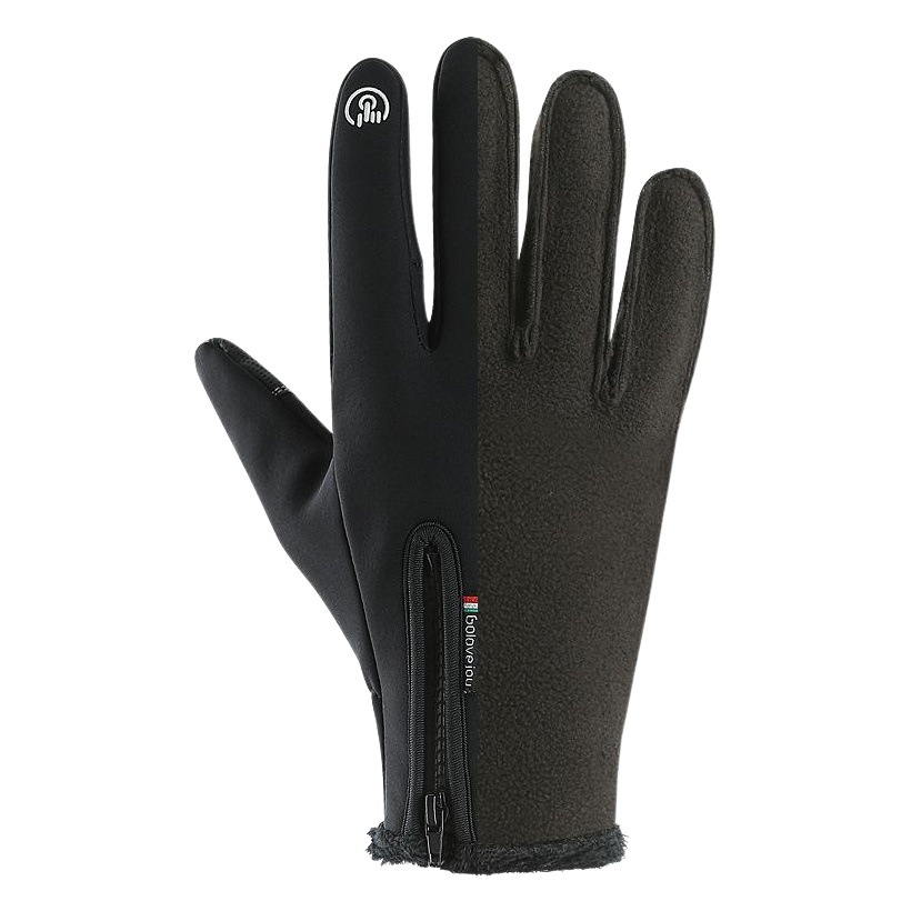 Reqi invierno al aire libre guantes de esquí motocicleta eléctrica con forro polar pantalla táctil batería térmica coche a prueba de viento guantes de montar