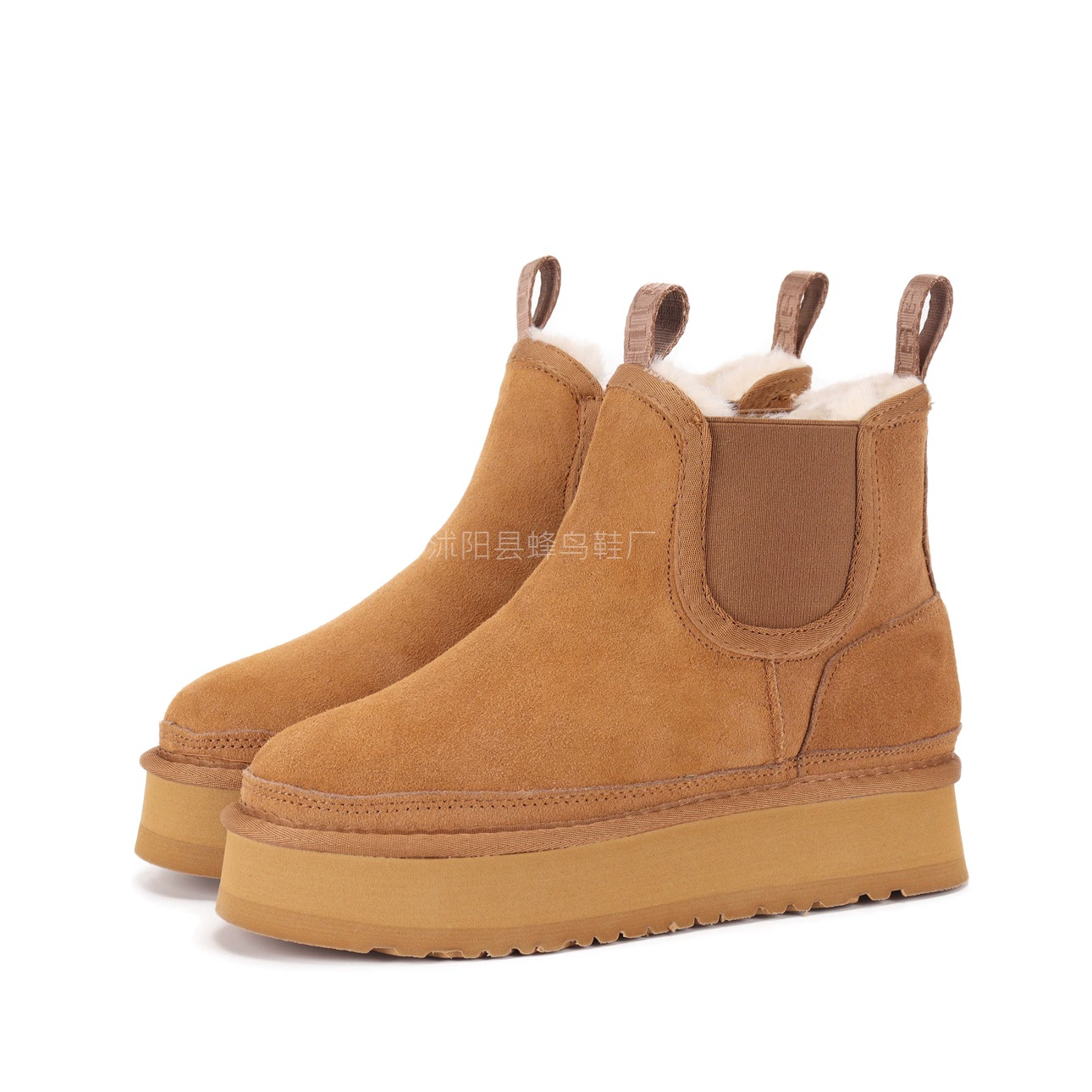 Ботинки Chelsea Snow Women's Snow Shoes Winter Shoes Women's Cotton Boots Women's Shoes Women's Boots TUGGY Толстая подошва ΤUGGΥ