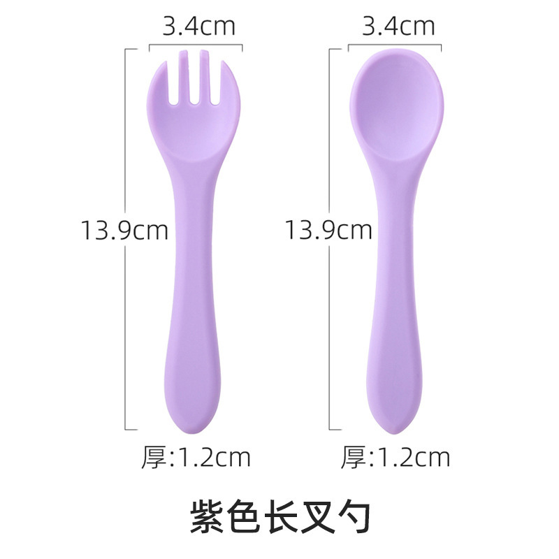子供用食器セット、ベビーシリコンボウル、フォーク、スプーン、離乳食ボウル、食器、食品グレードシリコン食器|undefined