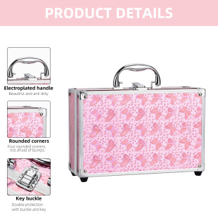 Watch Display Storage Box Souvenir Portable Multi-Layer Aluminum Alloy Tool Box Portable Large-Capacity Cosmetic Box