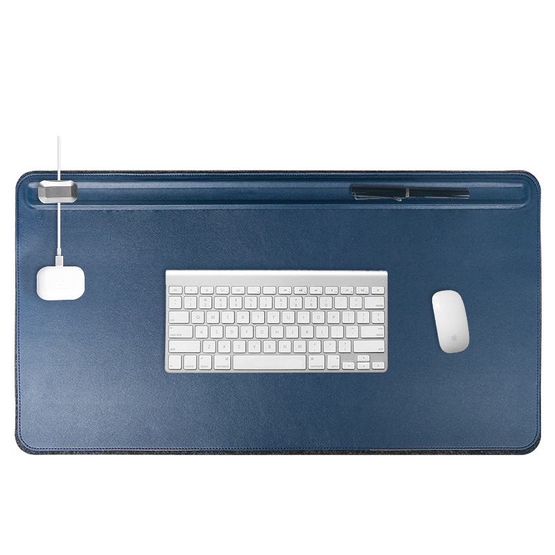 SOYANDesk Mat Mouse Pad Double-layer Storage Desk Mat Magnet Guide Rail Fixed Line Design Computer Desk Mat