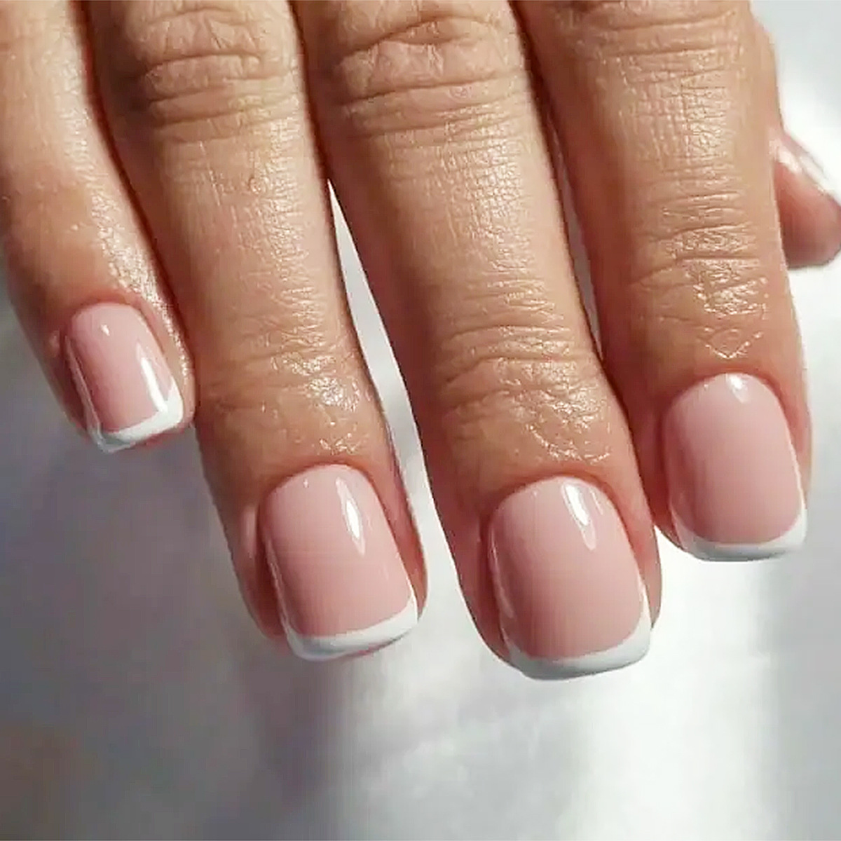 SOURCE Factory Direct sales nude pink pure want to wear manicure finished nail piece French pure desire High sense nail patch