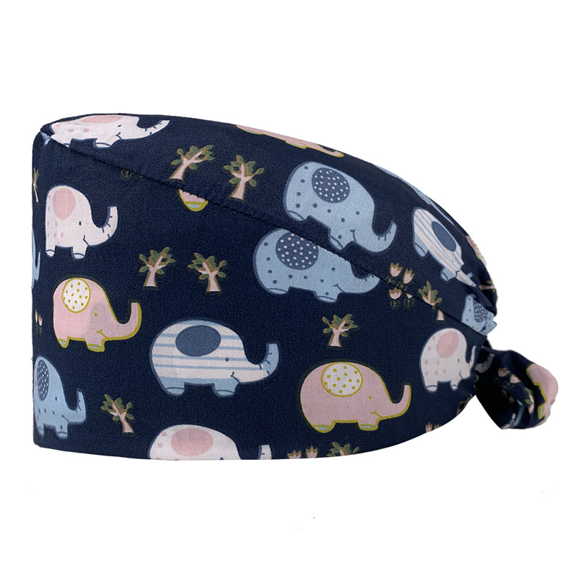 Nuevo Gorro de Enfermera para UCI con Lindos Estampados, Algodón Puro, Gorro de Cocina, Odontología, Belleza y Medicina, Unisex, en Existencia.
