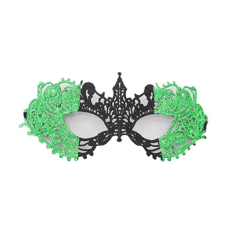 Halloween encaje pequeña punta máscara de polvo para mujeres pareja baile de masquilla mitad cara princesa máscara de disfraz