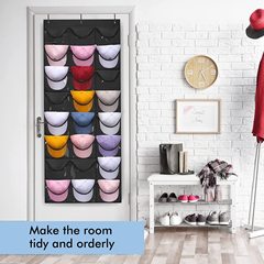New Wall-mounted 24-Grid PVC Transparent Door Hook Hat Organizer Baseball Cap Storage Bag Organizer Hook Bag