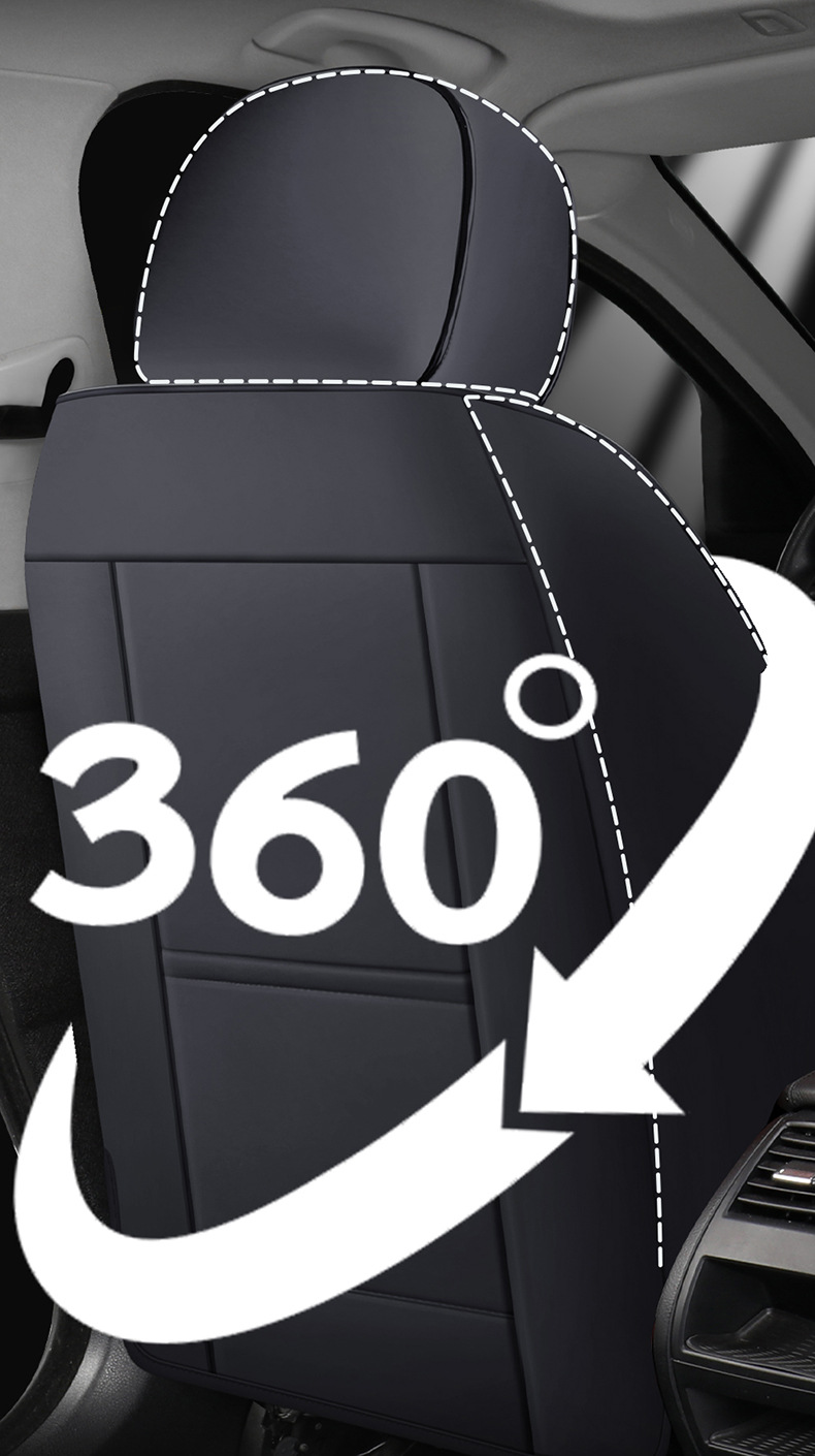 Foreign Trade New Car Seat Cushion for All Seasons 3D Breathable Nappa Leather Car Seat Cover All-Inclusive Full Leather Seat Cushion