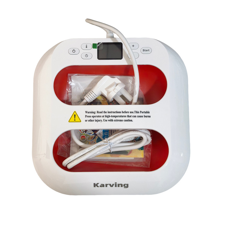 Máquina de Prensa de Calor Portátil Karving para Impresión por Transferencia de Calor e Impresión de Prendas image 5