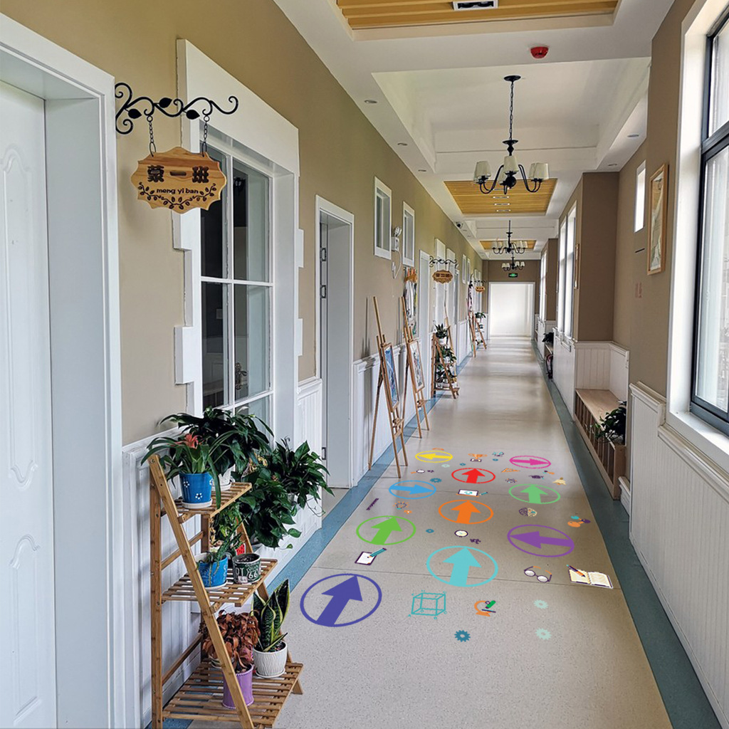 JS-N1142卡通箭头游戏跳房子地贴