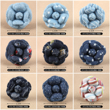 6.5cm布艺山茶花diy手工饰品发夹胸针配件辅料布艺花精美定型花朵