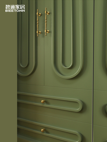 Wholesale BTME American brass handle small French light luxury cabinet door handle retro wardrobe cabinet gold drawer pull