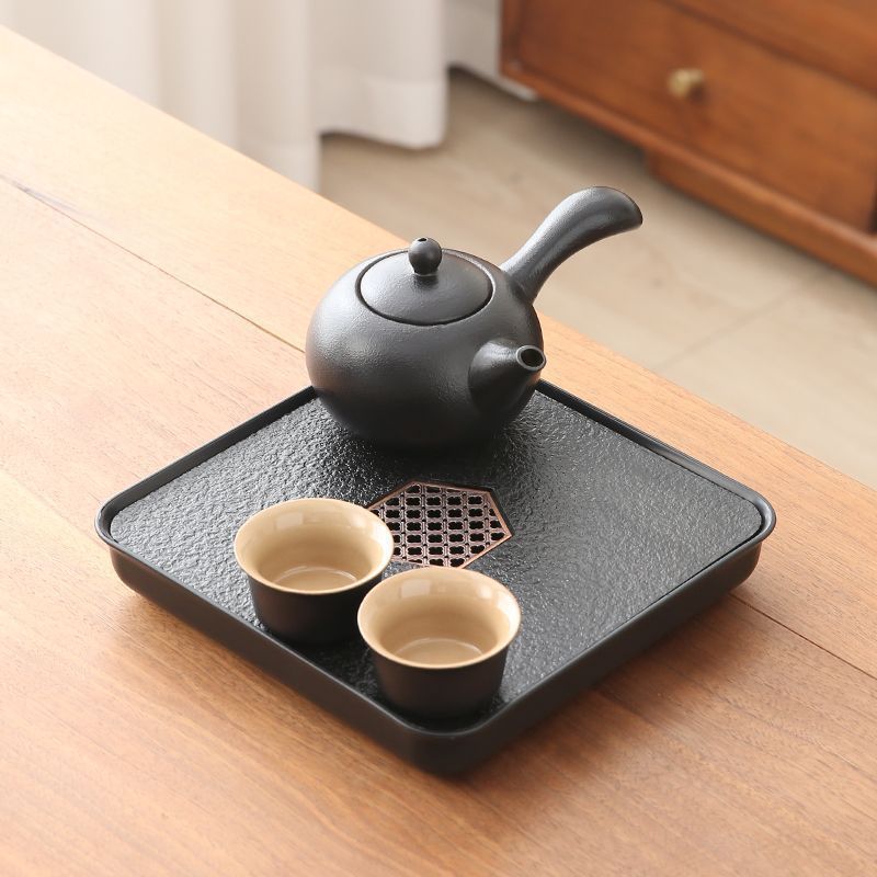 사이드 손잡이 냄비 200ml + 컵 2개 + 티 트레이