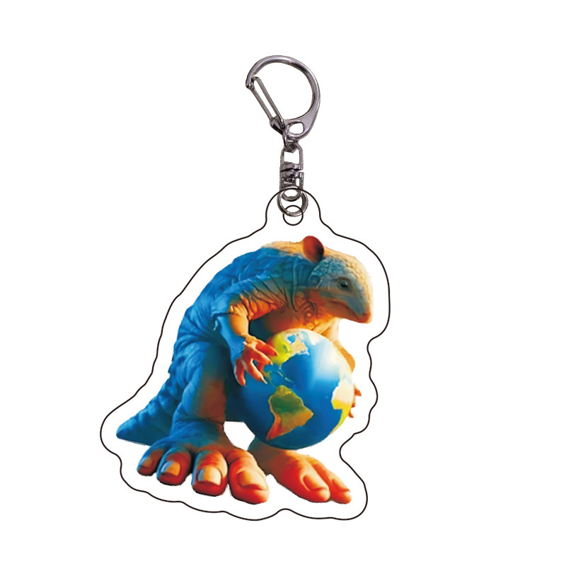 Douyin Hot Terrier, montañas extranjeras, mares y mares, Acrylic, bestias extrañas, llaveros abstractos divertidos, colgantes, regalos de celebridades de Internet