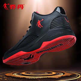 乔丹篮球鞋低帮男运动鞋黑红色中学生比赛球鞋实战战靴子
