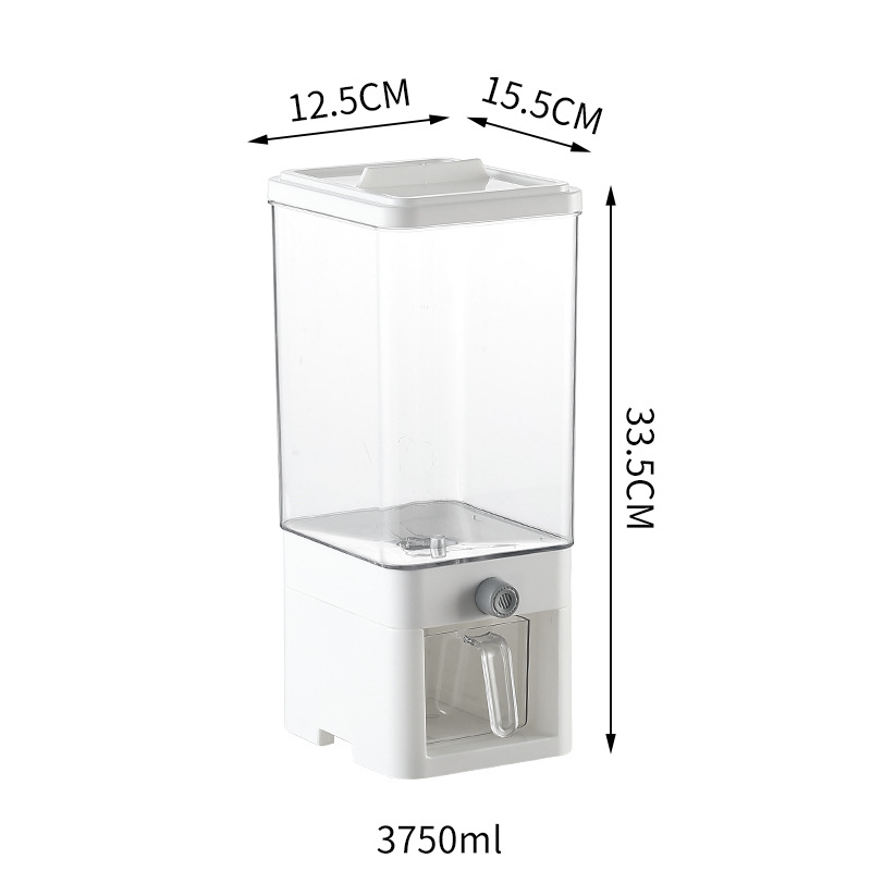 Caja de almacenamiento de clasificación de grano hogar tipo empuje sellado frasco de cubo de arroz a prueba de insectos a prueba de humedad frasco de almacenamiento de cocina de alimentos