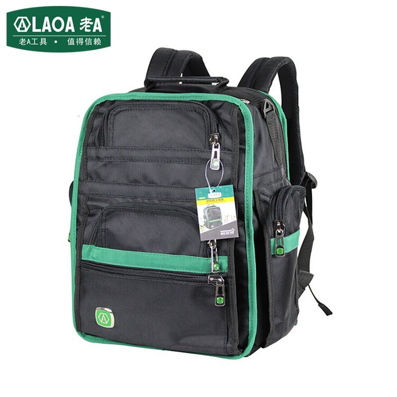 老A（LAOA）牛津布加厚双肩工具包电讯维修包通信背包 LA115701