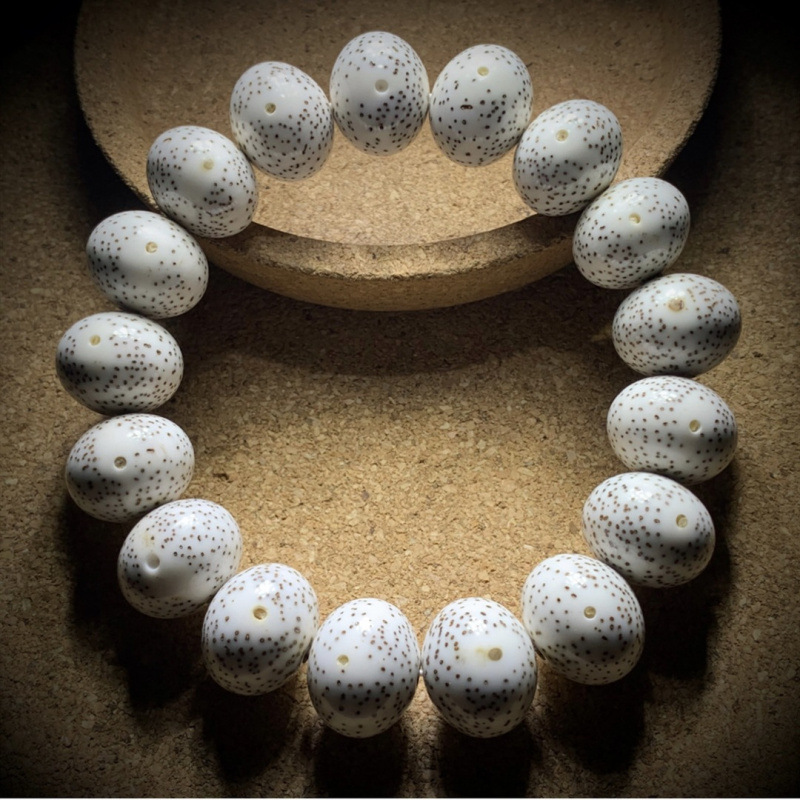 海南星月菩提手串单圈15mm正玄月大籽男士苹果珠手链算盘佛珠念珠