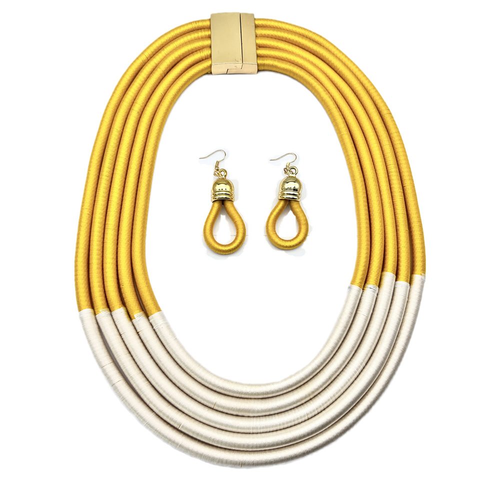 238g Weight Jewelry Set Classification Earrings + Necklace Quantity Holiday, Daily Occasion Mixed materials Material Color Block Pattern Women's Gender Epoxy Design Casual, Ethnic Style Style Casual Ethnic Style Color Block Mixed Materials Epoxy Women's Jewelry Set 12