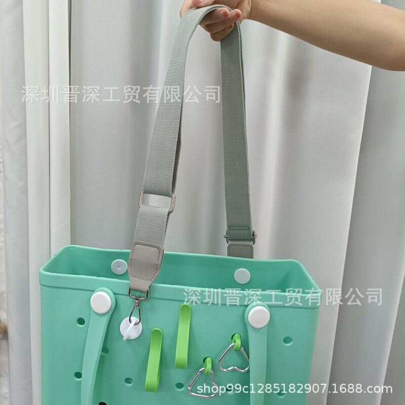 Cross-Border Bogg Bag Shoulder Strap Replacement Adjustable Length Suitable for Beach Bag Accessories Hook Keychain Detachable