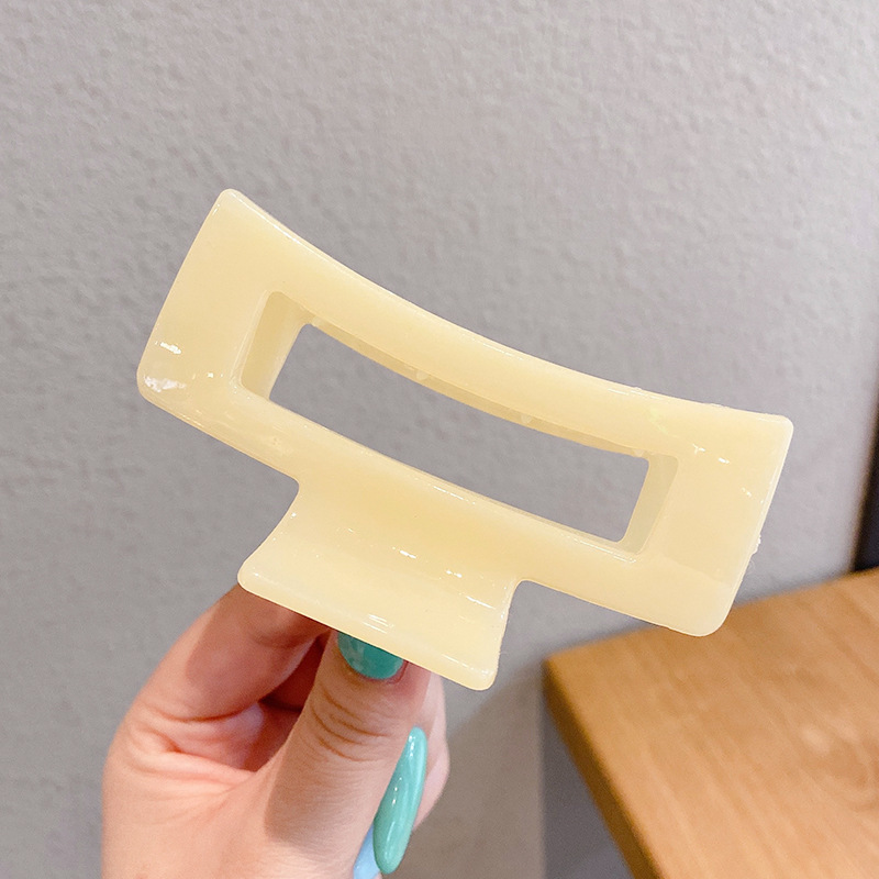 Pinza de agarre simple y versátil de temperamento, clip de tiburón grande, horquilla, pinza para el cabello de alta calidad para mujer, clip para el cabello en la parte posterior de la cabeza, accesorios para el cabello al por mayor