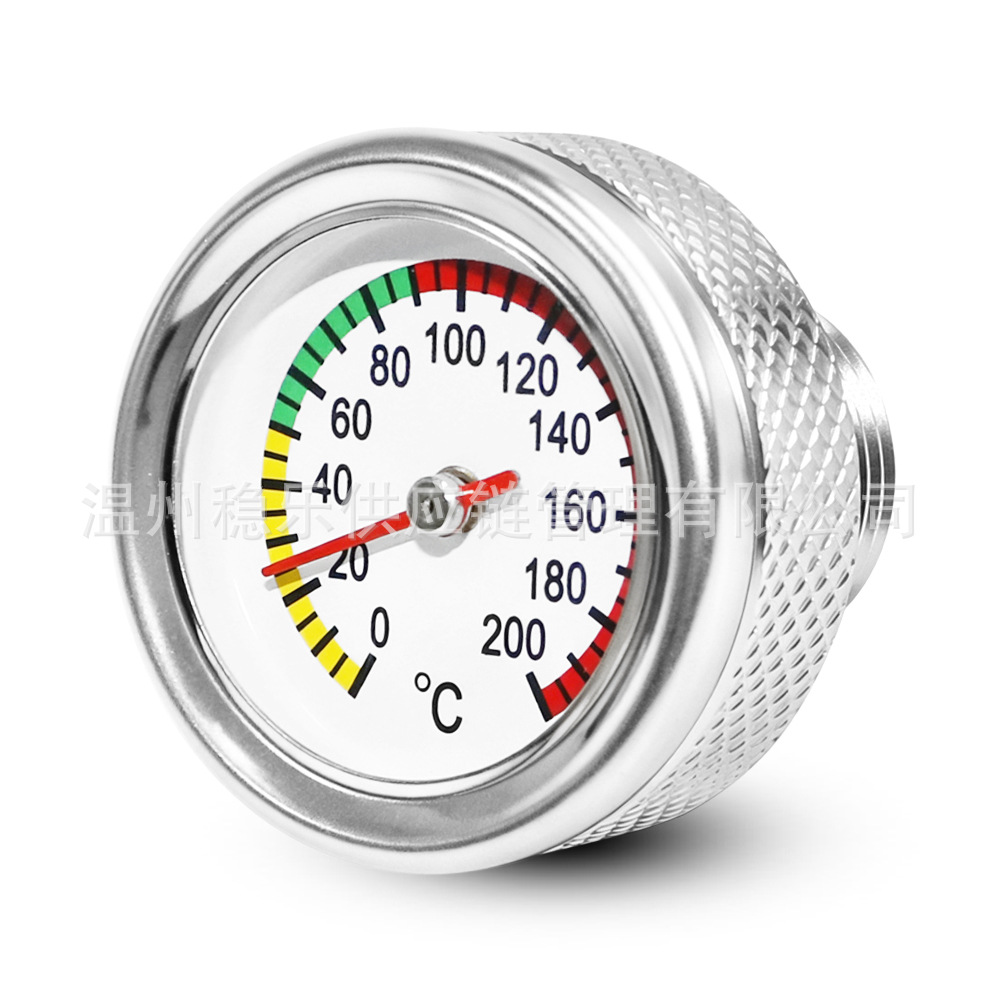 Motorcycle Oil Temperature Gauge M20*1.5Mm 0-40 ° C Modified Engine Oil Temperature Monitoring Meter