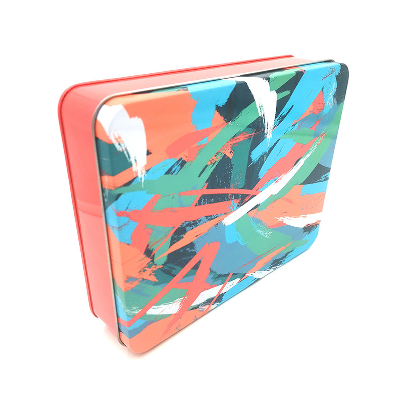 Customized Square Tin Box Razor Card Storage Metal Box Exquisite Gift Jewelry Gift Tin Box