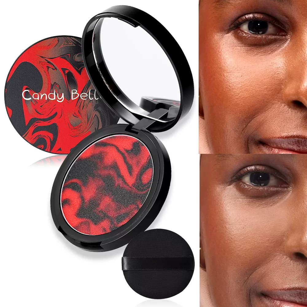 跨境candy bella火山控油定妆粉冻无粉感饼轻薄透气透明粉饼现货
