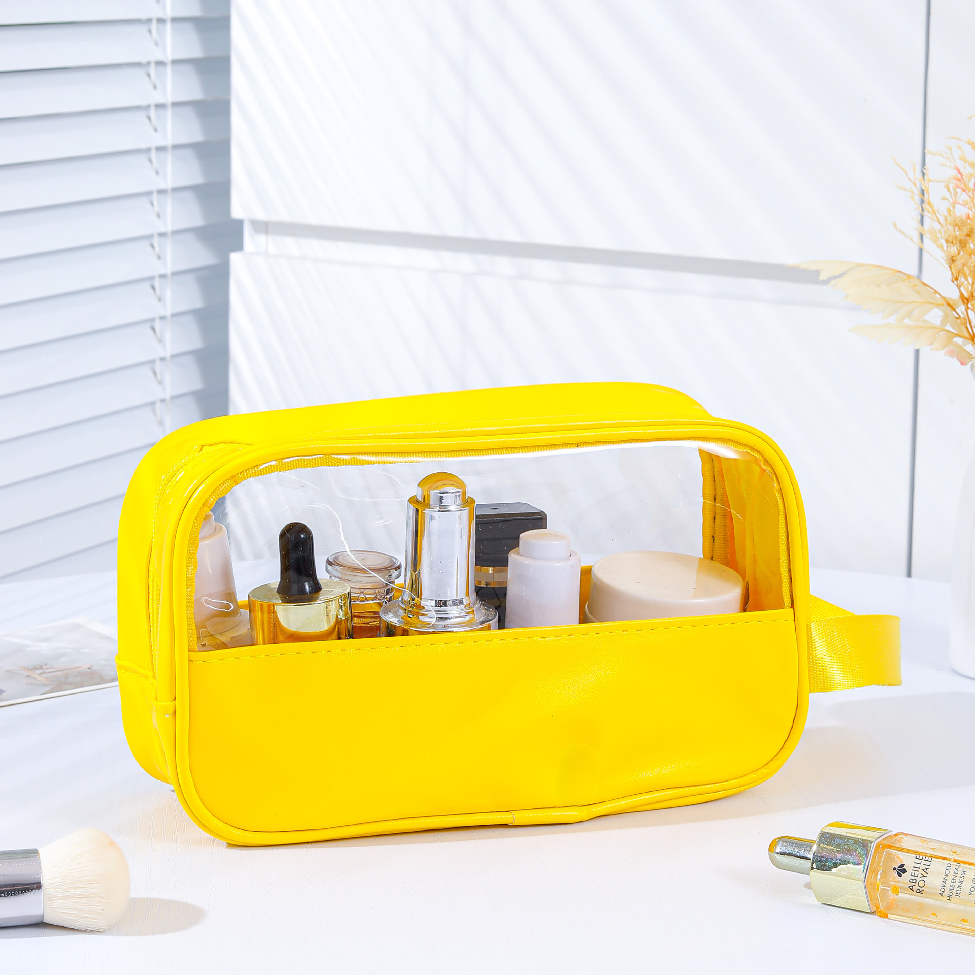 Bolsa de baño portátil de alta calidad, baño portátil, natación, playa, viaje, bolsa de almacenamiento de artículos de higiene y maquillaje de gran capacidad