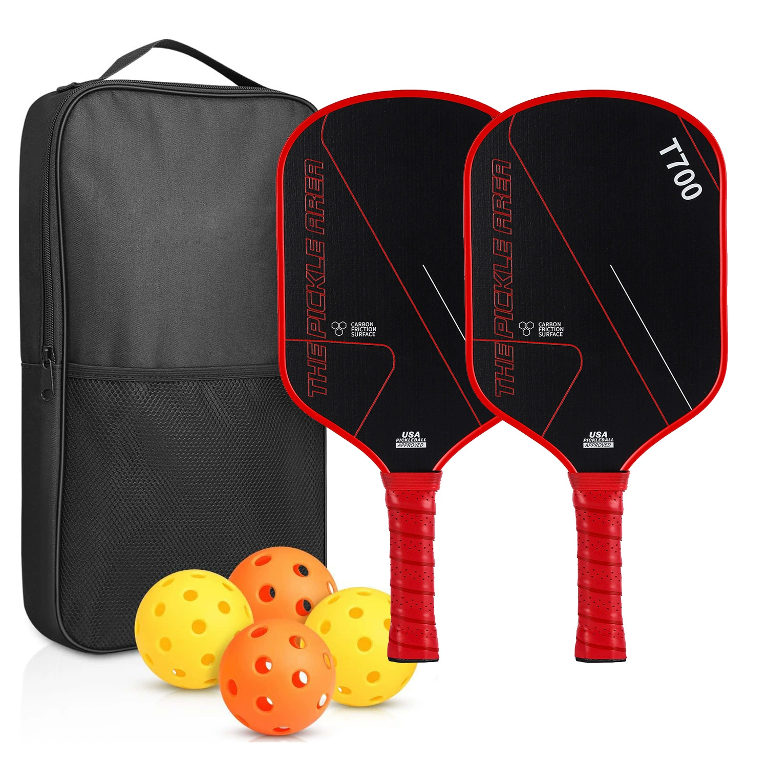 Углеродное волокно T700 Пик ракетки 16 мм тонкая матовая атака pickleball paddle