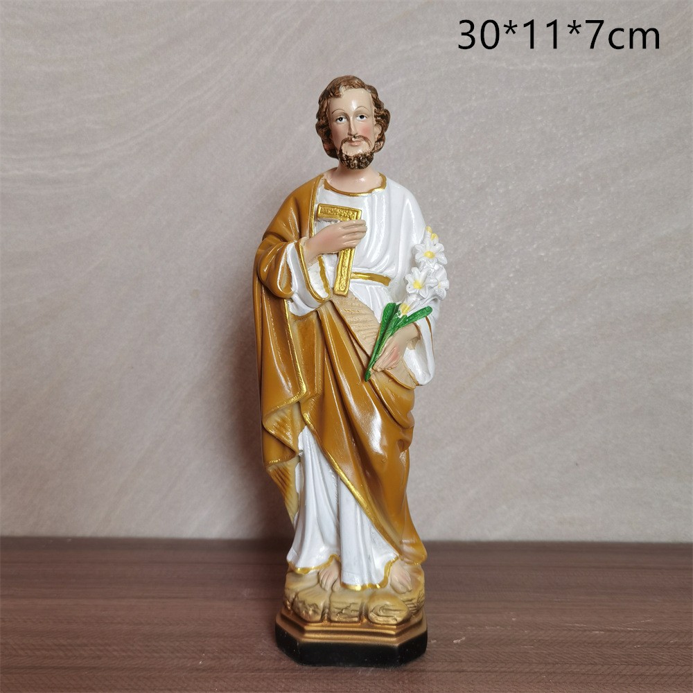 Estatua de San José de Resina para Sala de Estar e Iglesia
