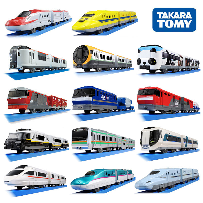TOMY Domeca Pule Road Section 3 Electric Train Shinkansen High-speed Train Transport Truck Boy Toy