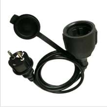 電線線廠家包郵定制德式插座水泵延長線  IP44防水公母插頭電源線