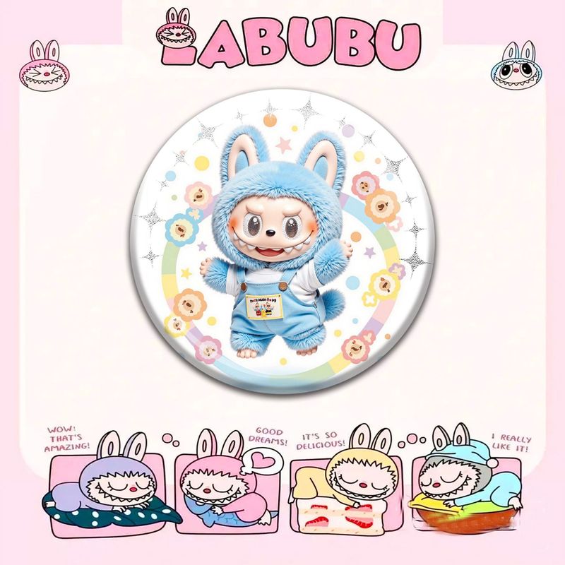 批发拉布布labubu精美动漫人物周边双闪徽章吧唧二次元谷子礼物|undefined