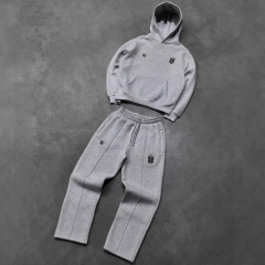 跨境Y2k刺绣运动卫衣卫裤套装街头复古原宿潮流嘻哈运动服男女