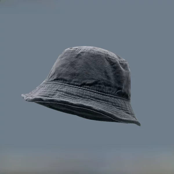 Supchaoke Summer Black Bucket Hat for Men and Women, Trendy Korean Style, Versatile Retro Sunshade, Sun Protection, Casual and Versatile